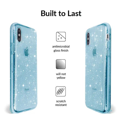 Blue Stardust Glitter iPhone Case