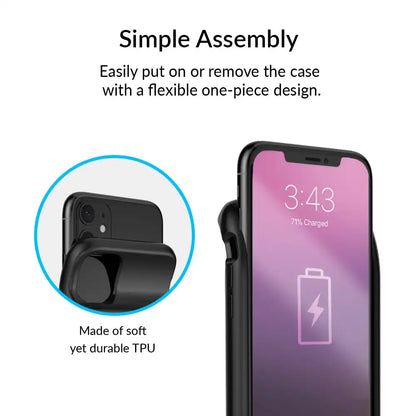 Black iPhone Charging Case