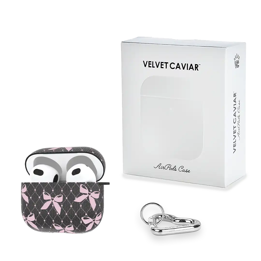 Lacy Pink Bows AirPod Case
