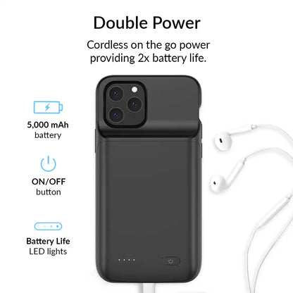 Black iPhone Charging Case