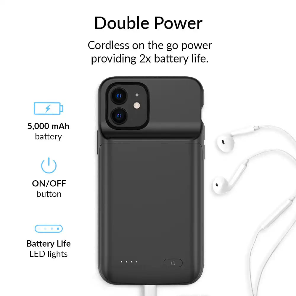Black iPhone Charging Case