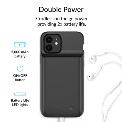Black iPhone Charging Case
