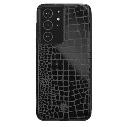 Black Croc Samsung Case