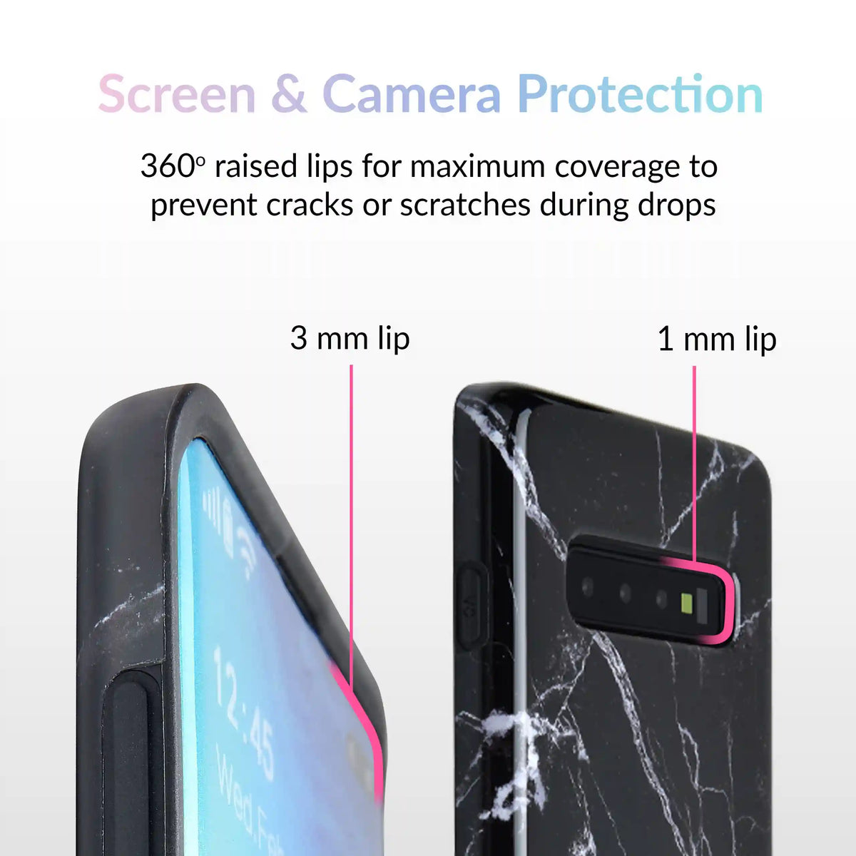 Black Marble Samsung Case