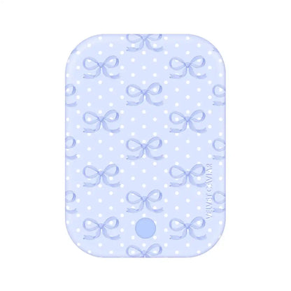 Lovely Blue Bows Portable MagSafe Charger Power Pack