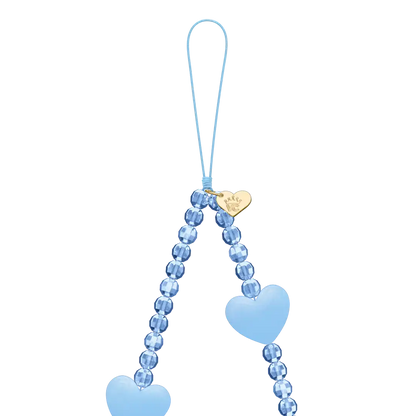 Blue Heart Phone Charm