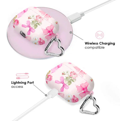 Posie Pink Bow AirPod Case