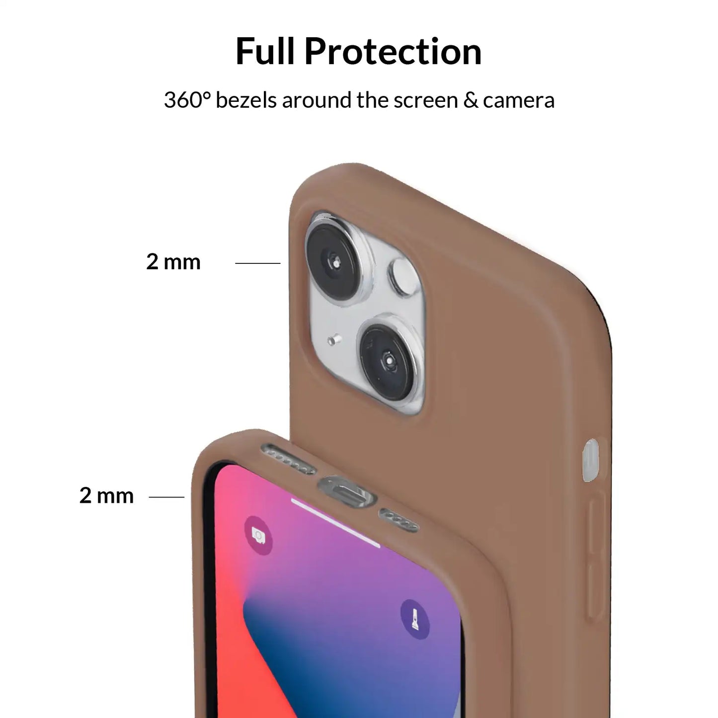 Brown Silicone iPhone Case