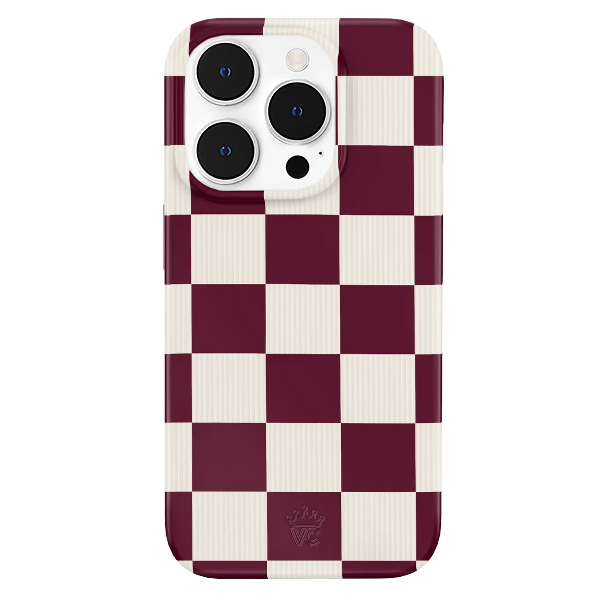 Burgundy Vibe Check iPhone Case