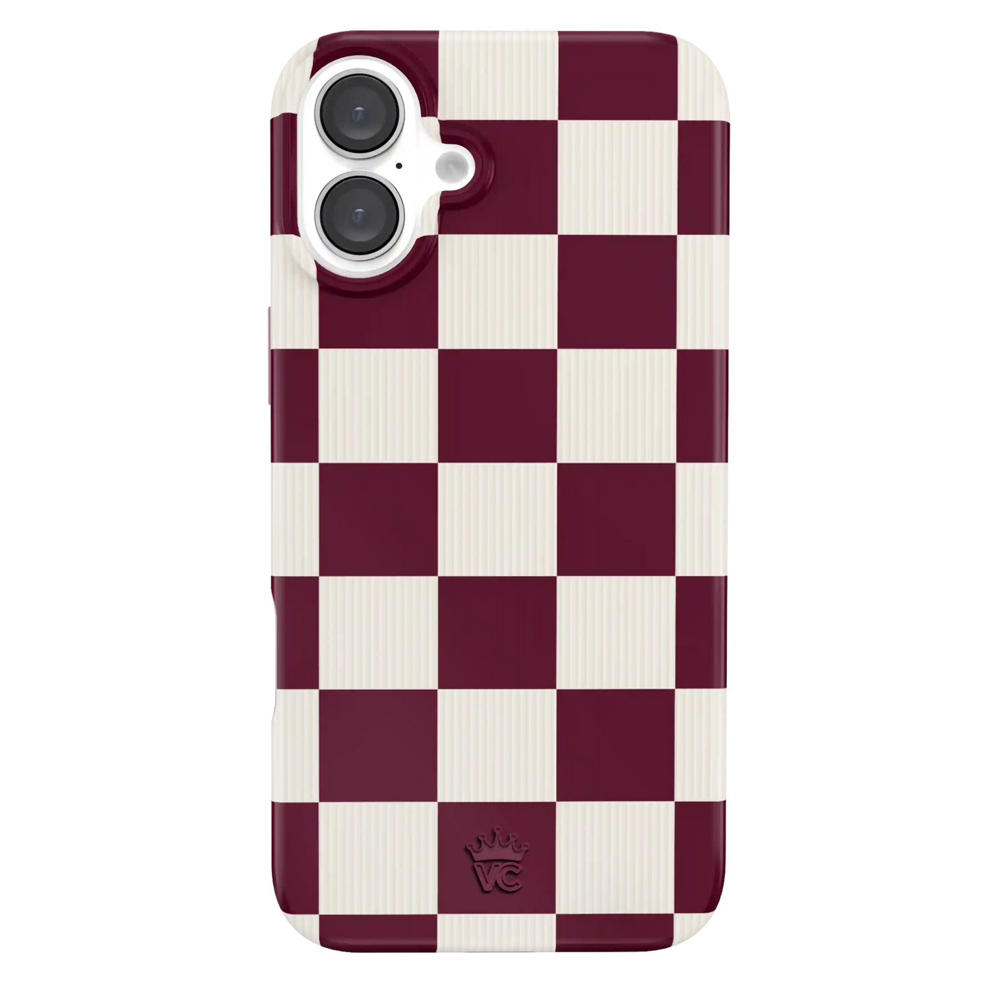 Burgundy Vibe Check iPhone Case