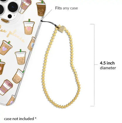 Gold Stars Phone Charm