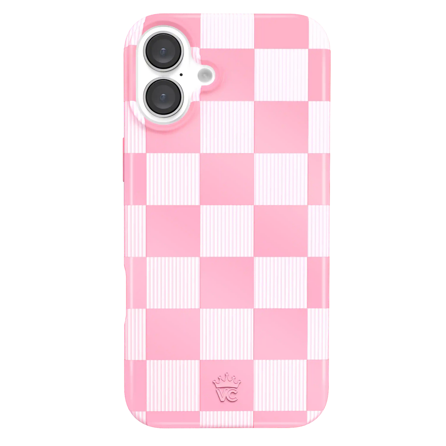 Pink Vibe Checkered iPhone Case