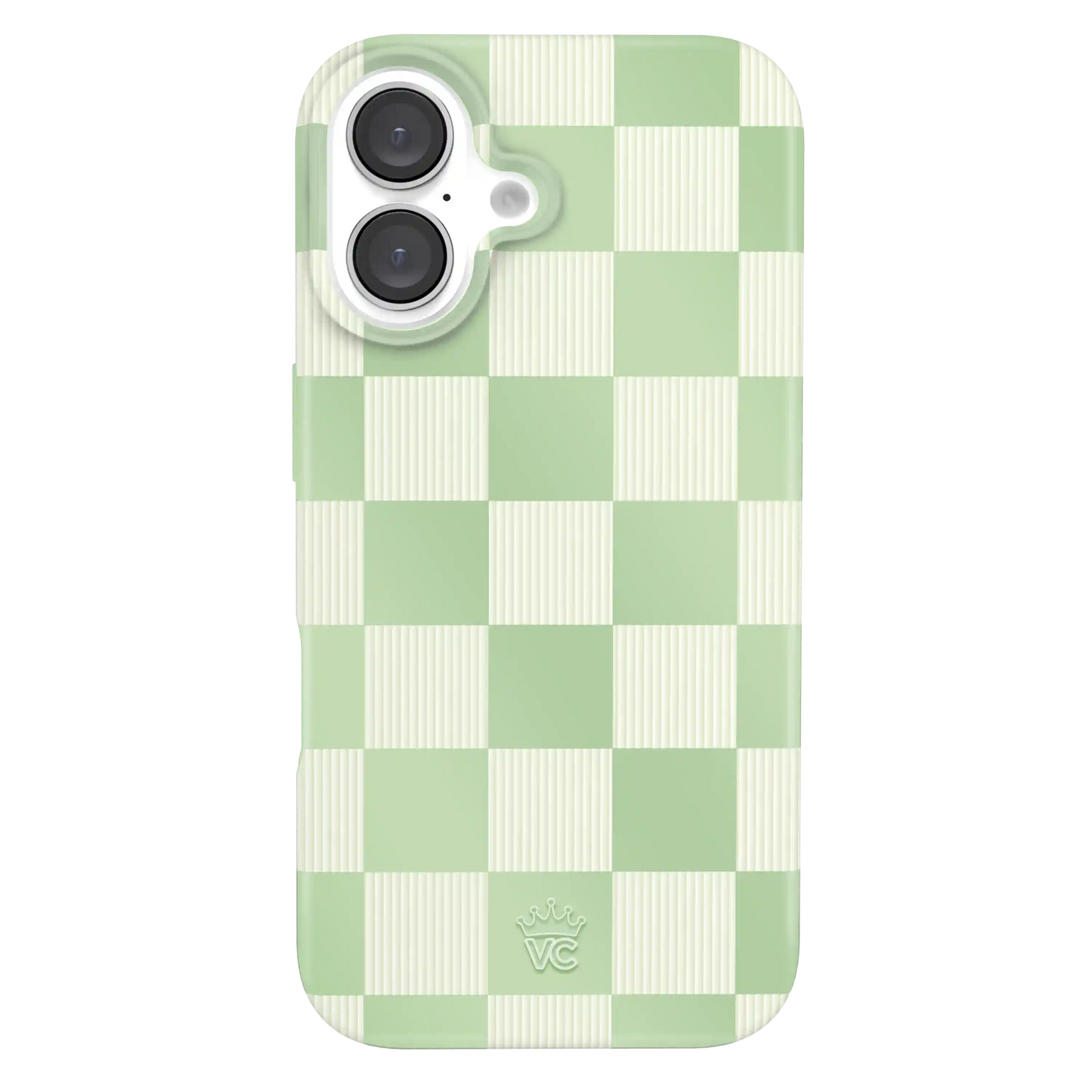 Pistachio Vibe Checkered iPhone Case