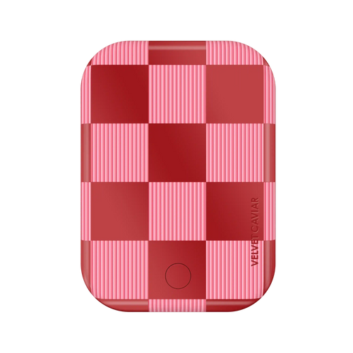Rose Vibe Checkered Portable MagSafe Charger Power Pack