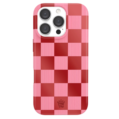 Rose Vibe Checkered iPhone Case