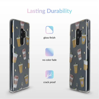Coffee First Clear Samsung Galaxy Case