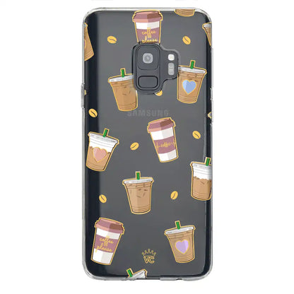 Coffee First Clear Samsung Galaxy Case
