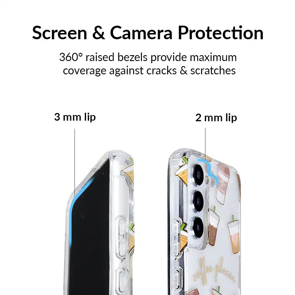 Coffee First Clear Samsung Galaxy Case