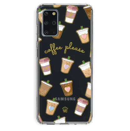 Coffee First Clear Samsung Galaxy Case