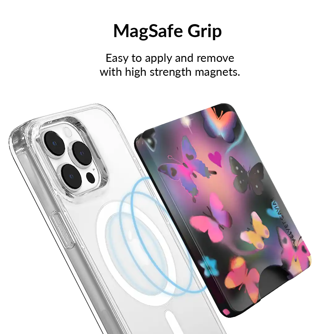 Aurora Butterfly MagSafe Wallet
