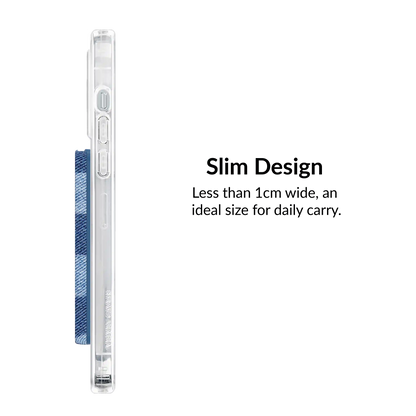 Denim Checker Magsafe Wallet