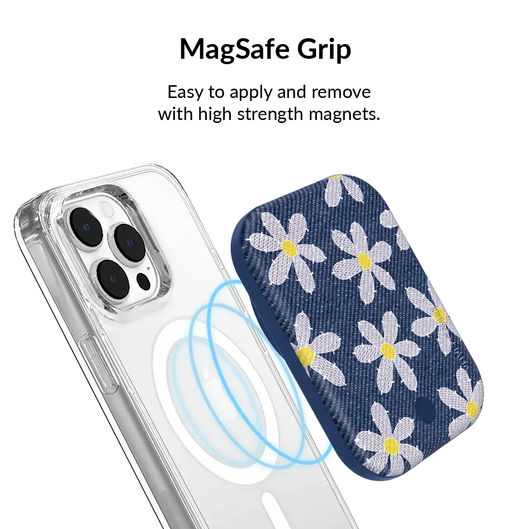 Denim Daisy Portable MagSafe Charger Power Pack