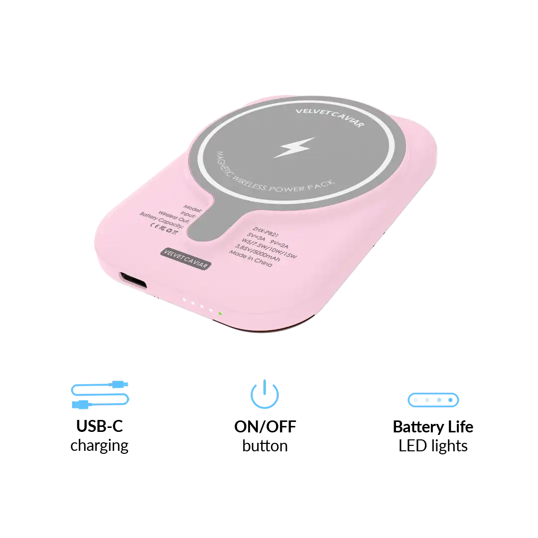 Pink Pony Portable MagSafe Charger Power Pack