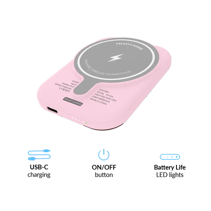 Pink Pony Portable MagSafe Charger Power Pack