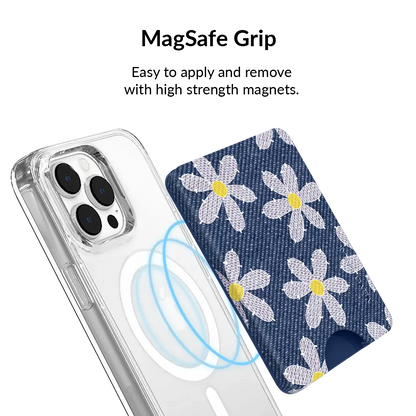 Denim Daisy MagSafe Wallet