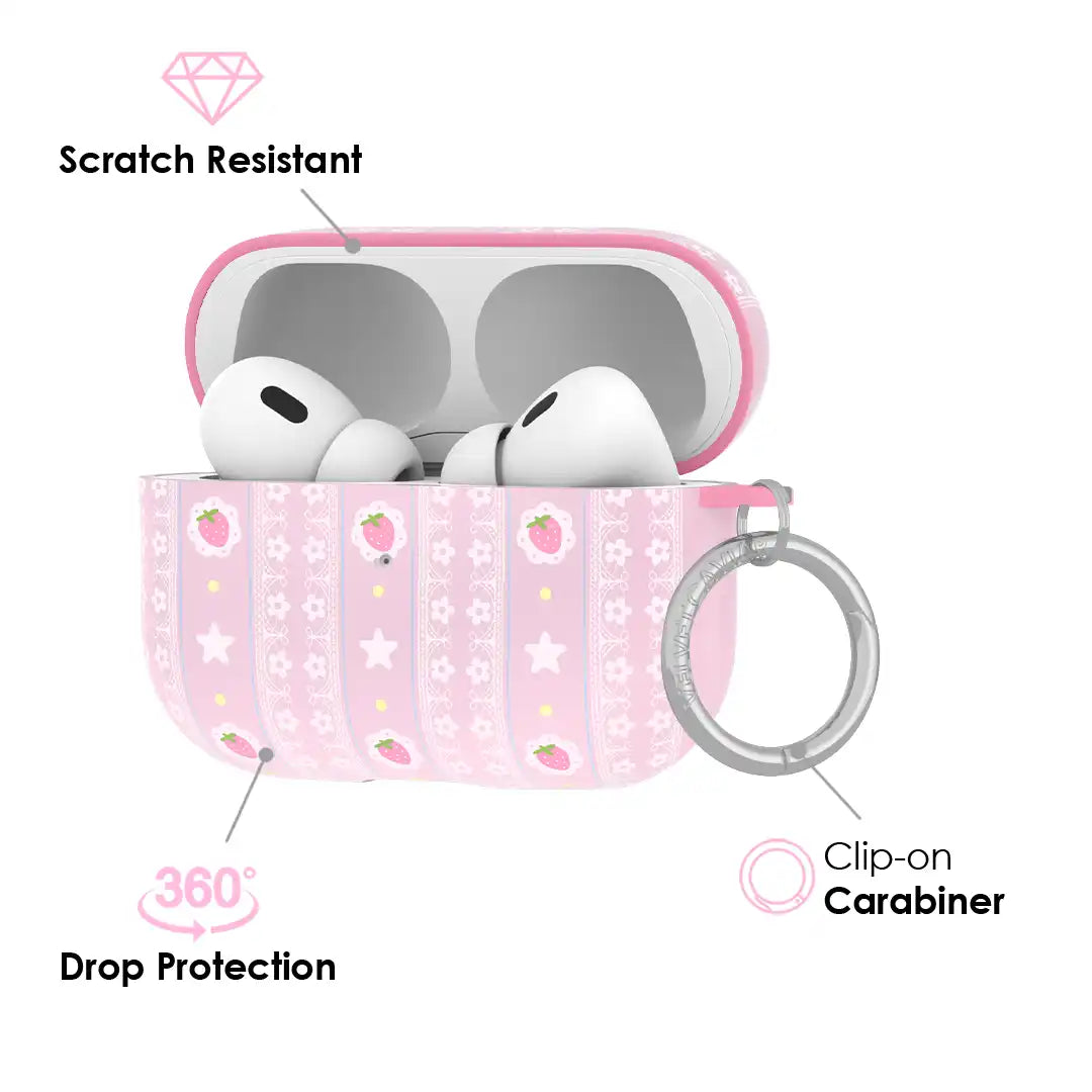 Strawberry Macaron AirPod Case