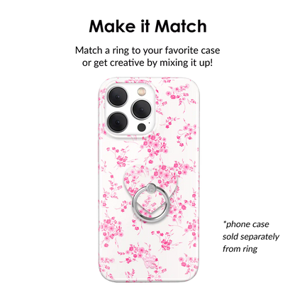 French Rose Floral Phone Ring