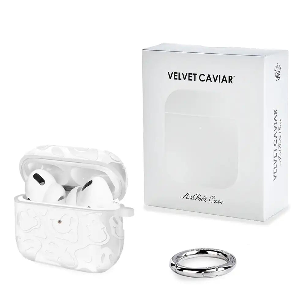 Clear Frosted Smiley AirPod Case