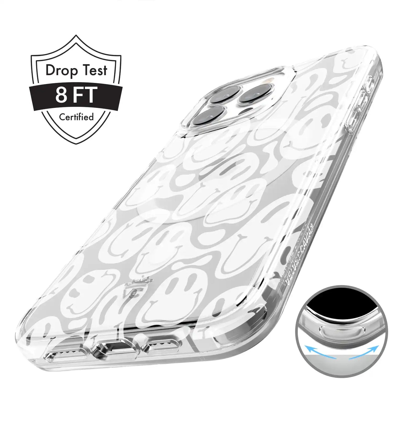 Clear Frosted Smiley iPhone Case