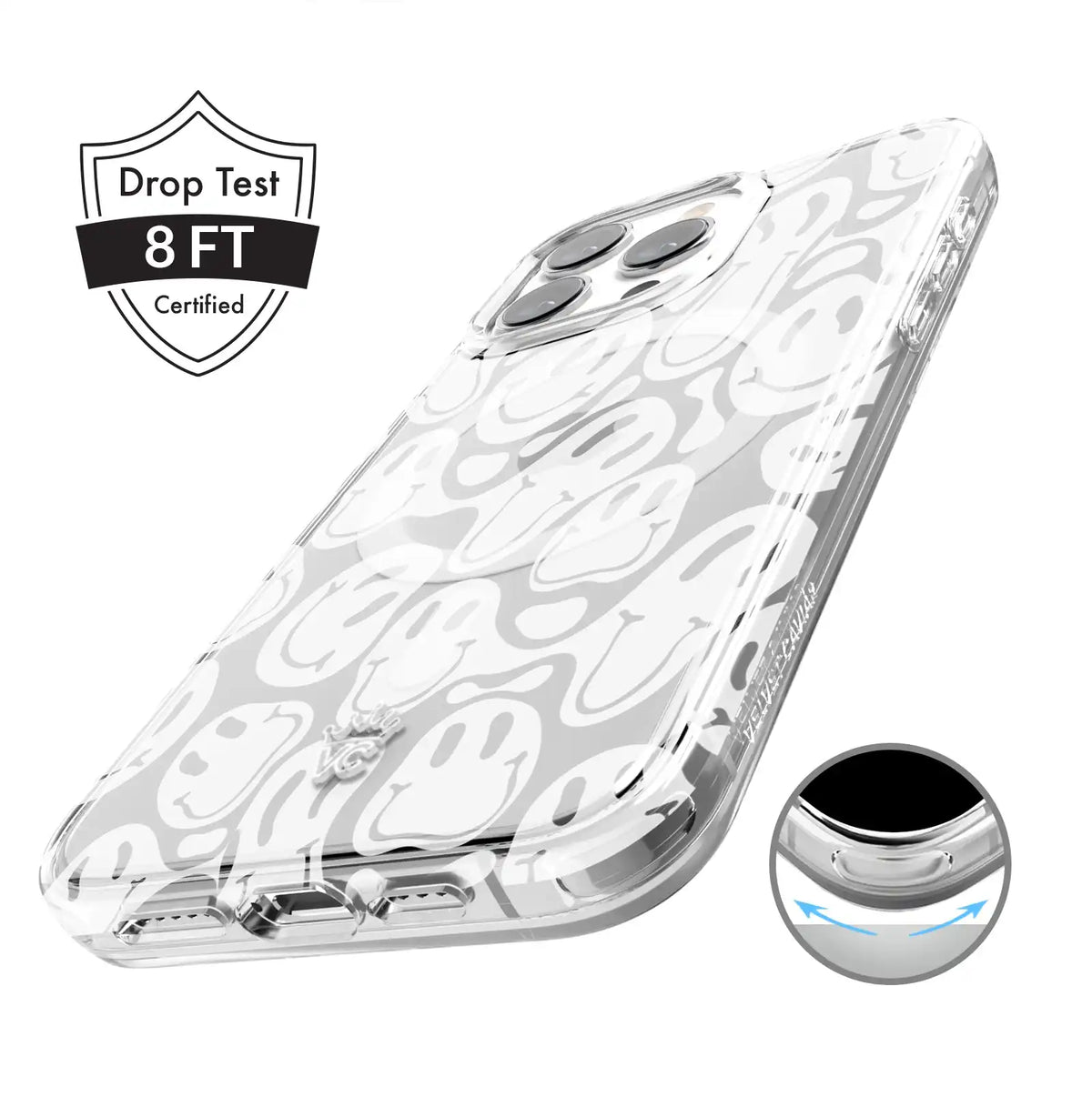Clear Frosted Smiley iPhone Case