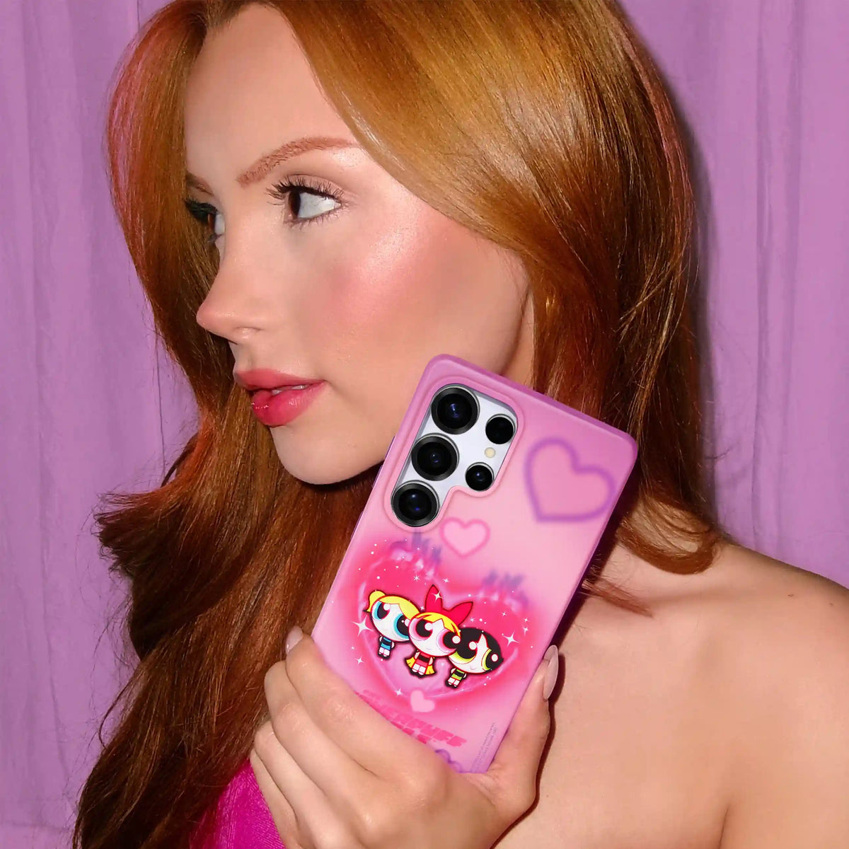 The Powerpuff Girls Airbrush Hearts Samsung Case