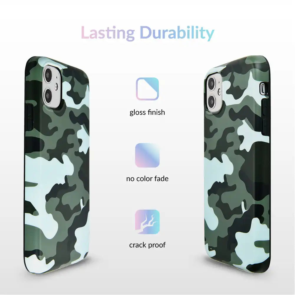 Green Camo iPhone Case