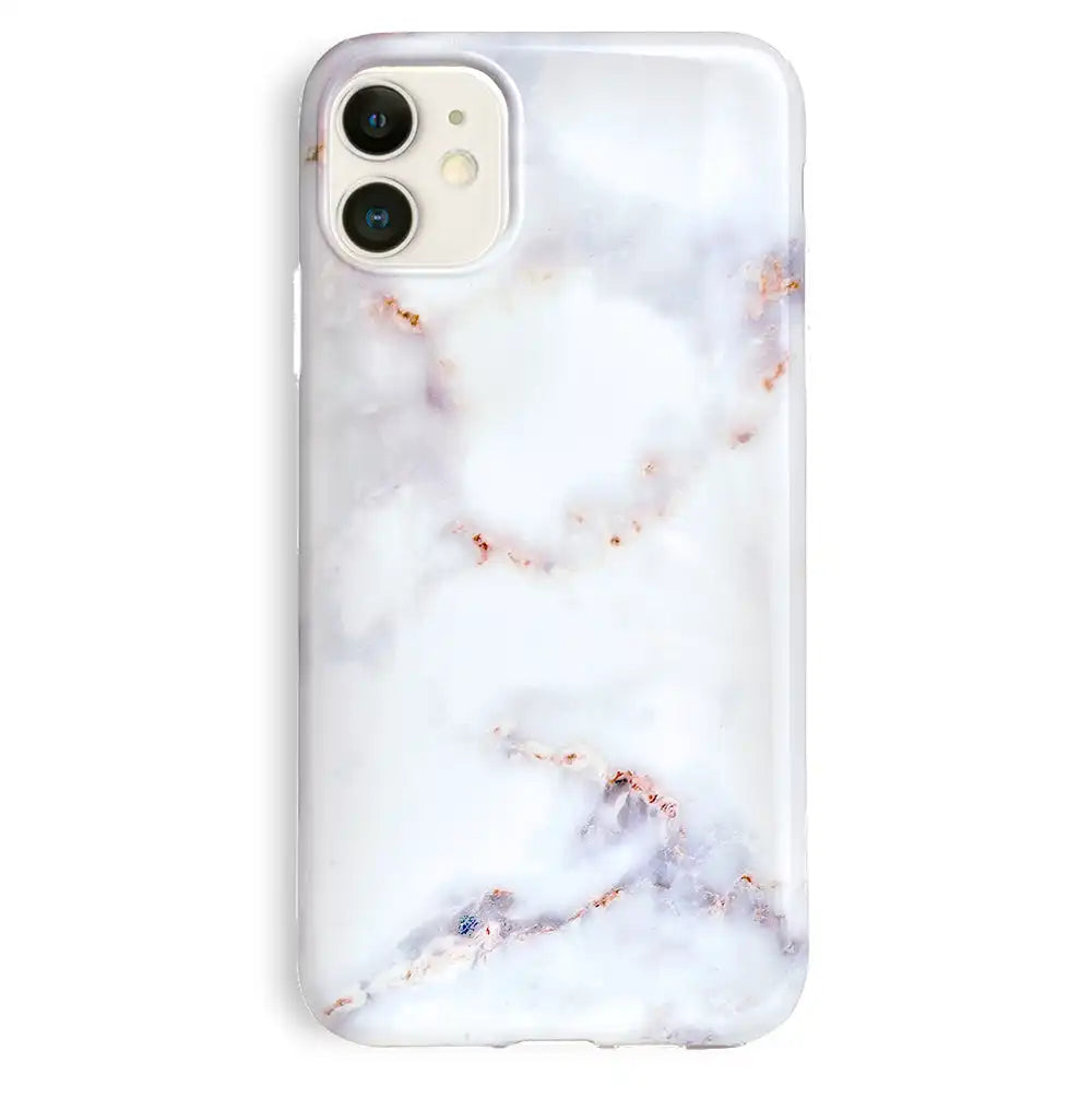 Gray Clouds Marble iPhone Case