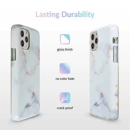 Gray Clouds Marble iPhone Case