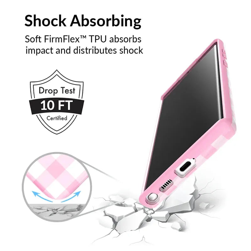 Baby Pink Gingham Samsung Case