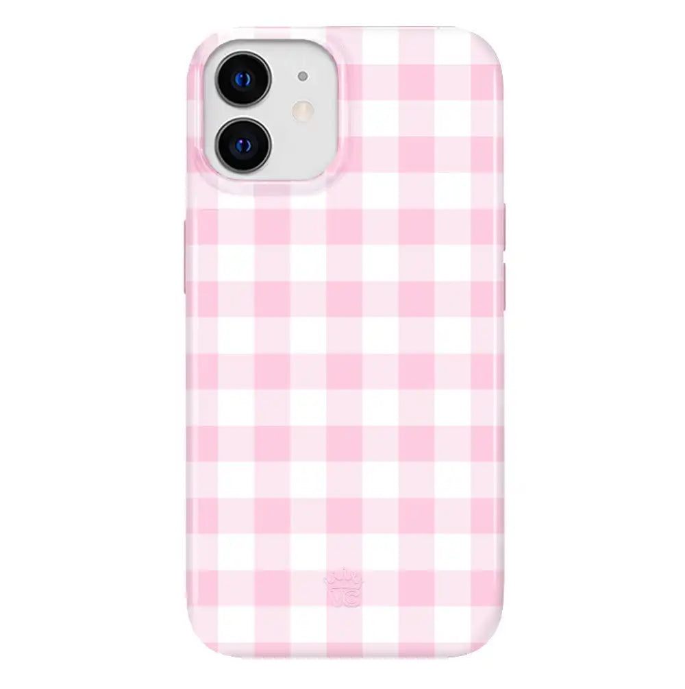 Baby Pink Gingham iPhone Case
