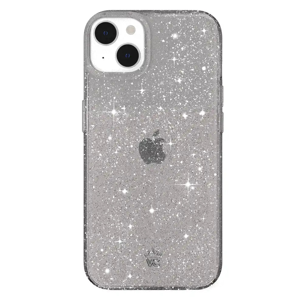 Grey Stardust Glitter iPhone Case