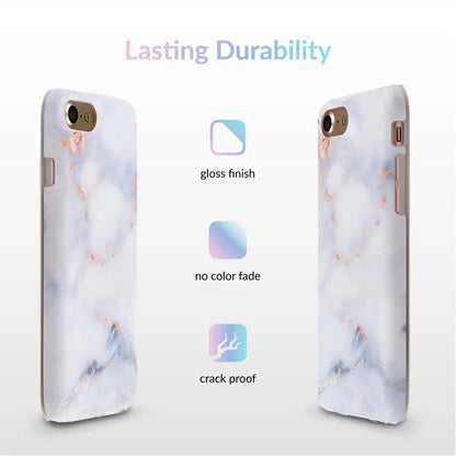 Gray Clouds Marble iPhone Case