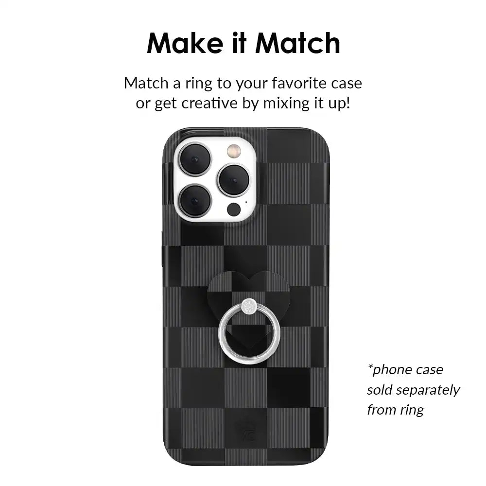 Noir Vibe Checkered Phone Ring