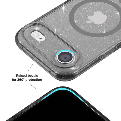Grey Stardust Glitter iPhone Case