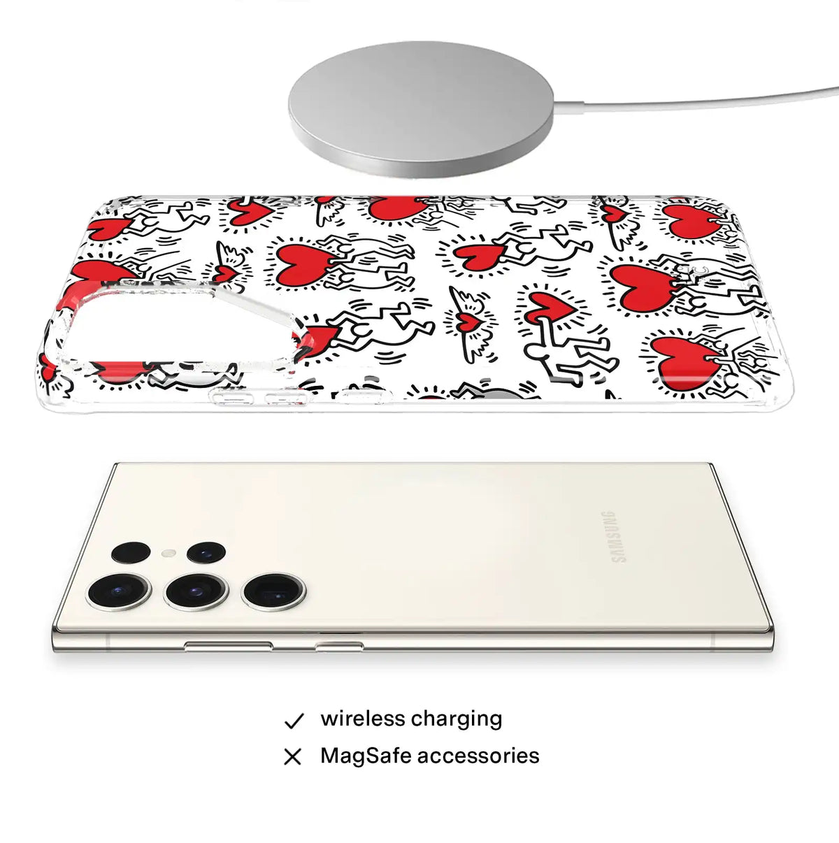 Keith Haring Heart-ist Samsung Case