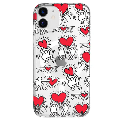 Keith Haring Heart-ist iPhone Case