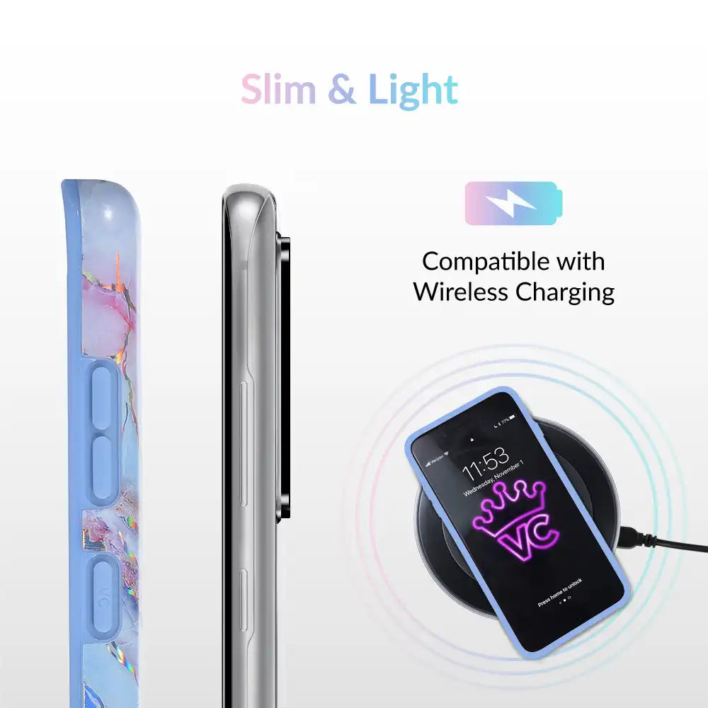 Holo Moonstone Marble Samsung Galaxy Case