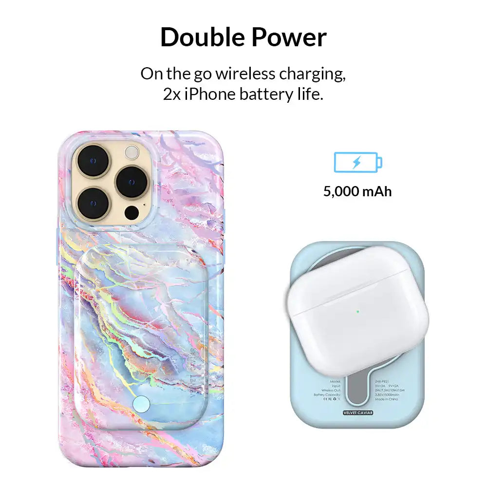 Holo Moonstone Portable MagSafe Charger Power Pack