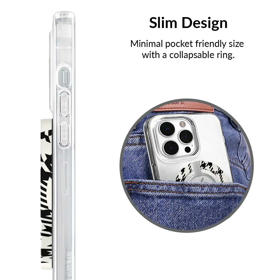 Houndstooth Sweater MagSafe Grip Ring