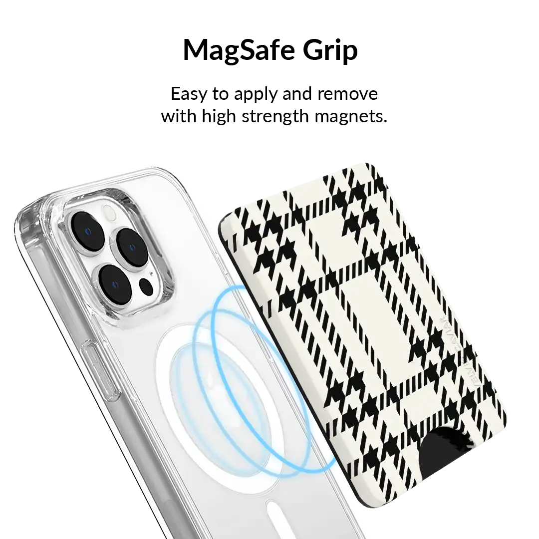 Houndstooth Sweater MagSafe Wallet